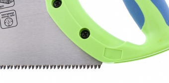 Ножовка по дереву "Зубец", 450 мм, 7-8 TPI, калёный зуб 3D, двухкомпонентная рукоятка. СИБРТЕХ
