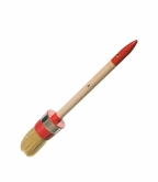 Кисть круглая 35 мм натуральная щетина деревянная ручка