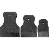 Набор шпателей 40-60-80 мм, черная резина, 3 шт черный