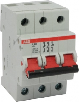 Рубильник "ABB" 3-полюсный E203r 25A