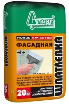 Шпатлевка Старатели Фасадная 20кг