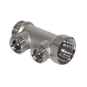 Коллектор 1"х2 выхода 1/2" наружный(папа)